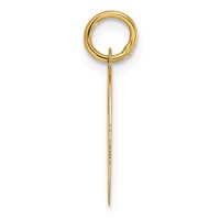14K Yellow Gold Medium Script Letter G Initial Charm view 2