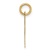 14K Yellow Gold Medium Script Letter I Initial Charm view 2