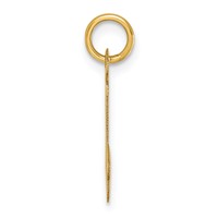 14K Yellow Gold Medium Script Letter J Initial Charm view 2
