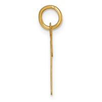 14K Yellow Gold Medium Script Letter K Initial Charm view 2