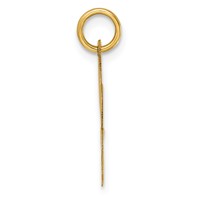 14K Yellow Gold Medium Script Letter L Initial Charm view 2