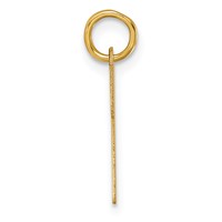 14K Medium Script Letter M Initial Charm view 2