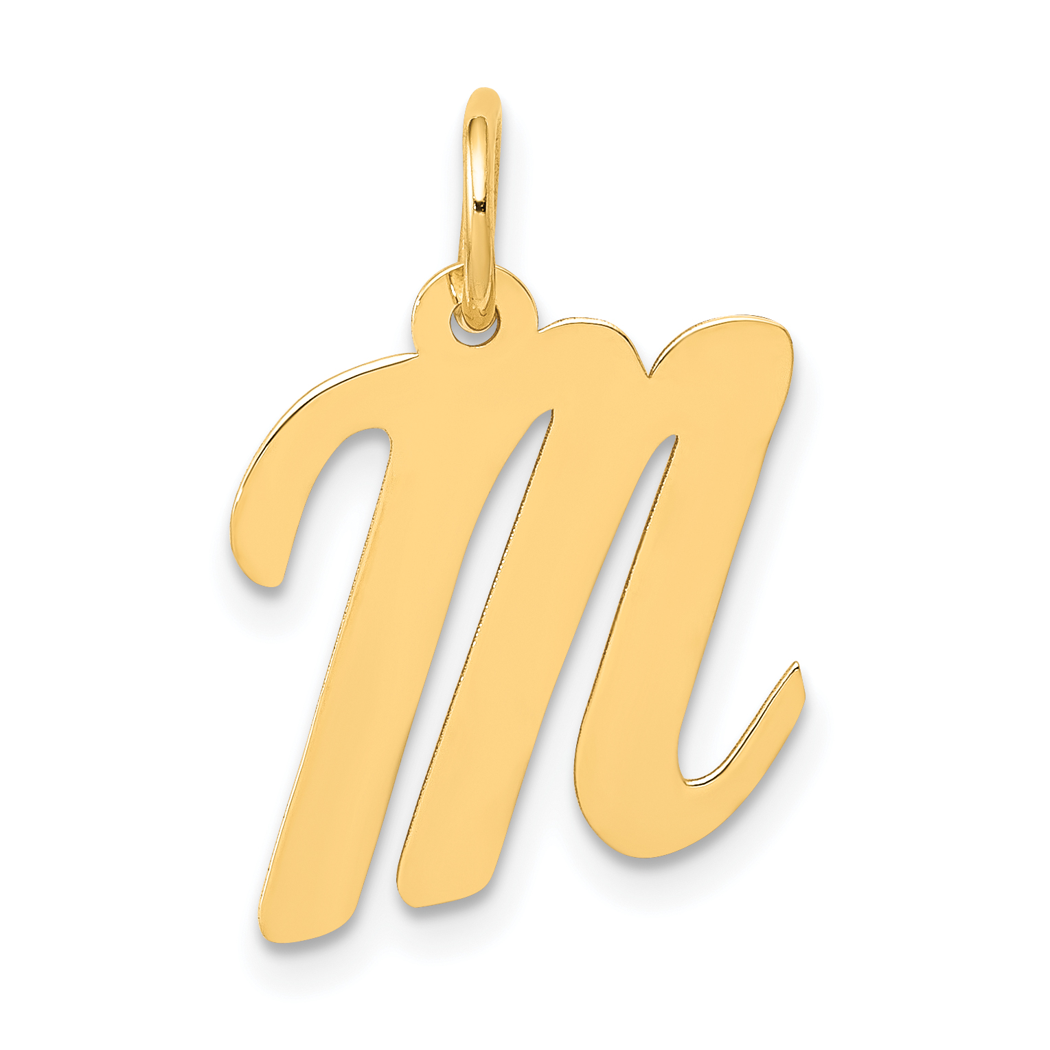 14k Medium Script Letter M Initial Charm (YC660M)