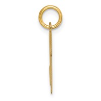 14K Yellow Gold Medium Script Letter N Initial Charm view 2