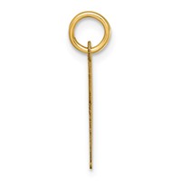 14K Yellow Gold Medium Script Letter P Initial Charm view 2