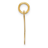 14K Medium Script Letter S Initial Charm view 2