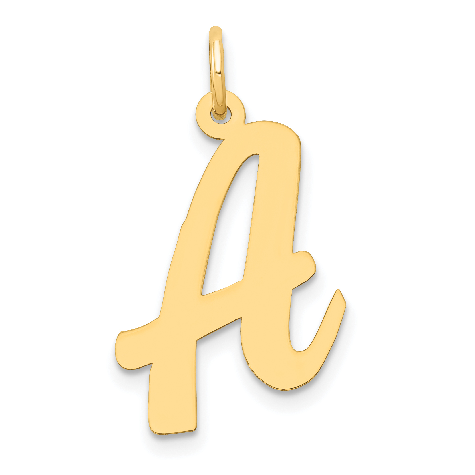 14k Large Script Letter A Initial Charm (YC662A)