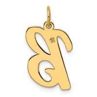 14K Large Script Letter B Initial Charm view 3