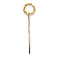 14K Yellow Gold Large Script Letter E Initial Charm view 2