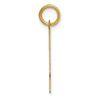 14K Yellow Gold Large Script Letter H Initial Charm view 2