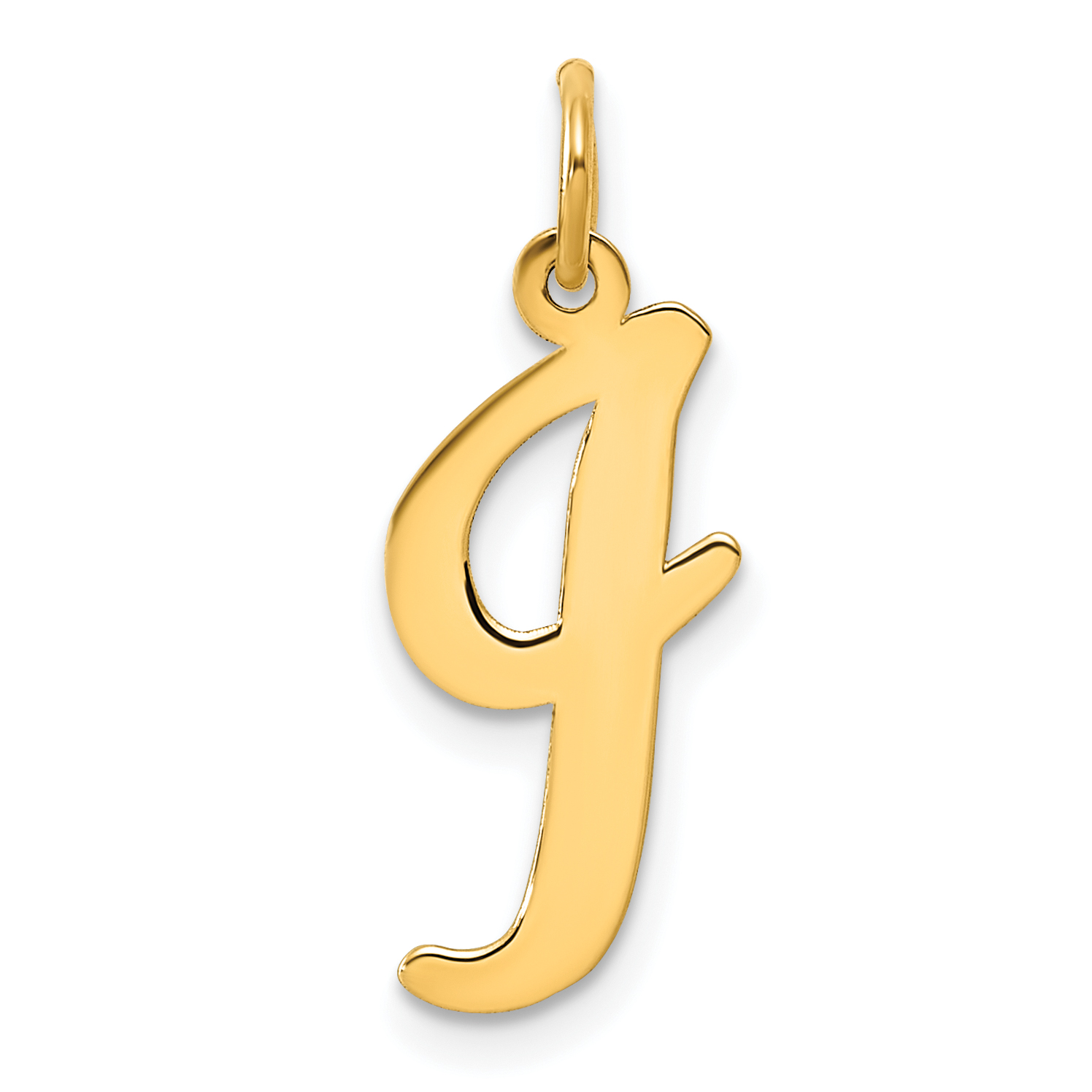 14k Large Script Letter I Initial Charm (YC662I)
