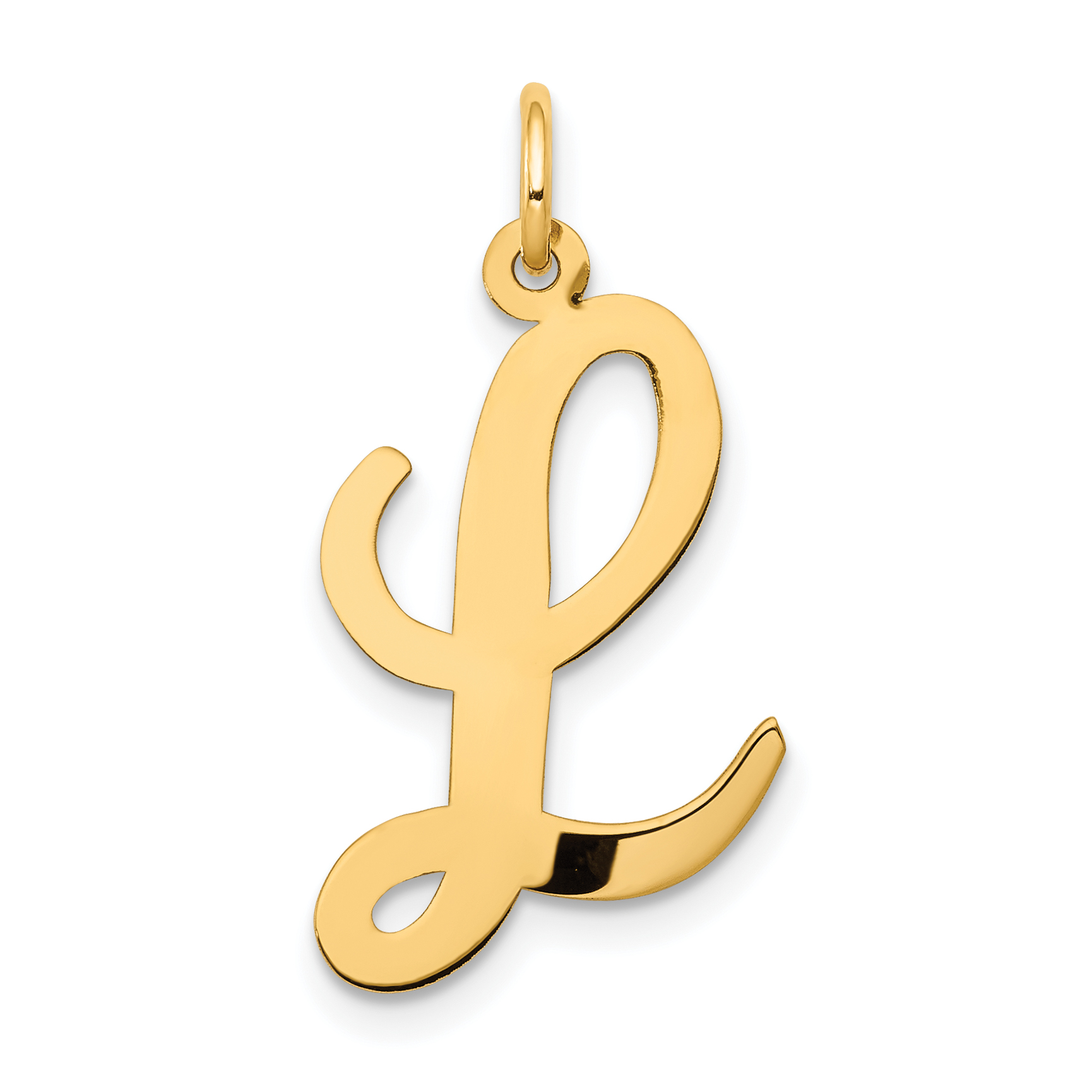 14k Large Script Letter L Initial Charm (YC662L)