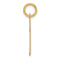 14K Yellow Gold Large Script Letter M Initial Charm view 2