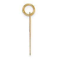 14K Yellow Gold Large Script Letter P Initial Charm view 2