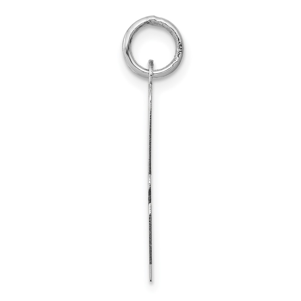14k White Gold Large Script Letter A Initial Charm (YC663A)