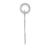 14K White Gold Large Script Letter C Initial Charm view 2