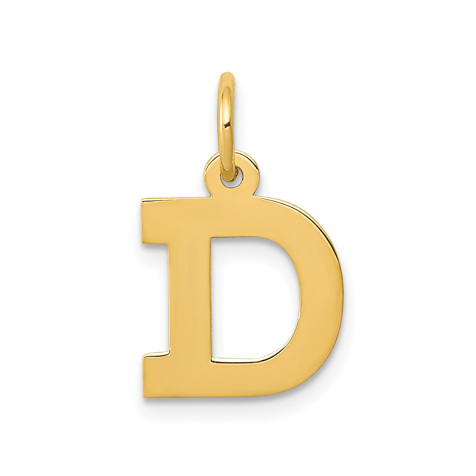 14k Small Block Letter D Initial Charm (YC664D)