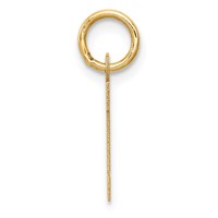 14K Yellow Gold Small Block Letter H Initial Charm view 2