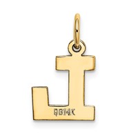 14K Small Block Letter L Initial Charm view 3