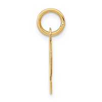 14K Yellow Gold Small Block Letter P Initial Charm view 2
