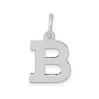 14KW Small Block Letter B Initial Charm view 1