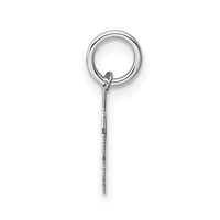 14K White Gold Small Block Letter G Initial Charm view 2