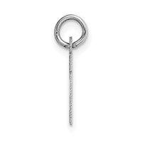 14KW Small Block Letter H Initial Charm view 2