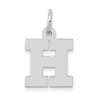 14KW Small Block Letter H Initial Charm view 1