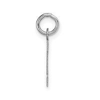 14KW Small Block Letter I Initial Charm view 2