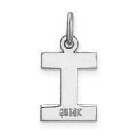 14KW Small Block Letter I Initial Charm view 4