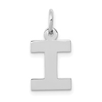 14KW Small Block Letter I Initial Charm view 1