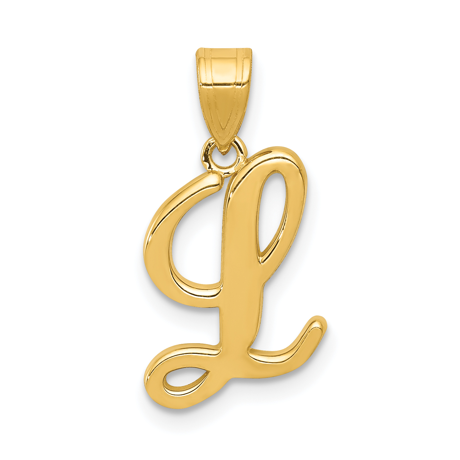 14KY Script Letter L Initial Pendant (YC993L)
