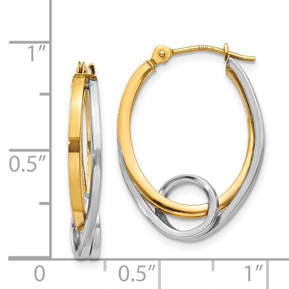Gold Twisted Hoop Earrings