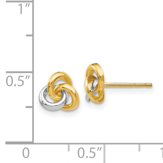 Gold Trinity Knot Earrings