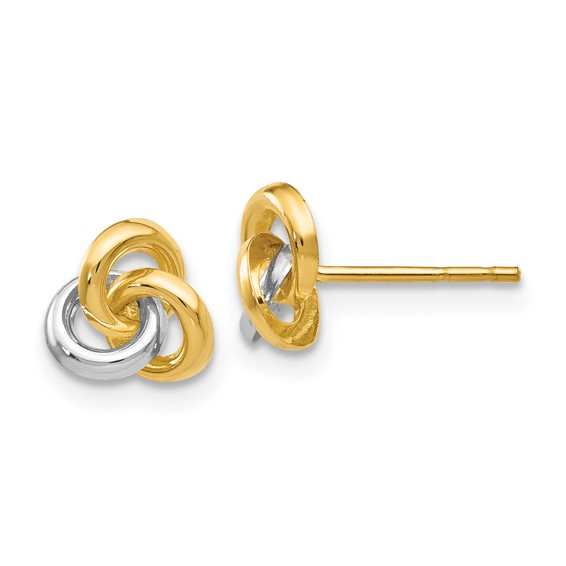 Gold Trinity Knot Earrings