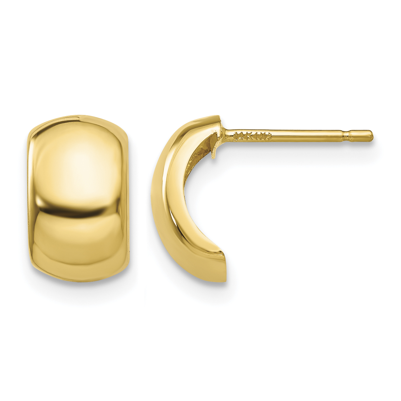 14k Polished Fancy Post Earrings (YE1730)