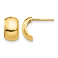 14K Polished Fancy Post Earrings view 1