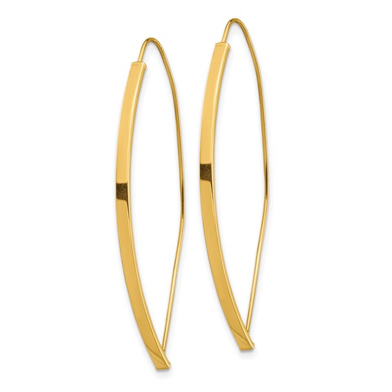 Gold Bar Threader Earrings