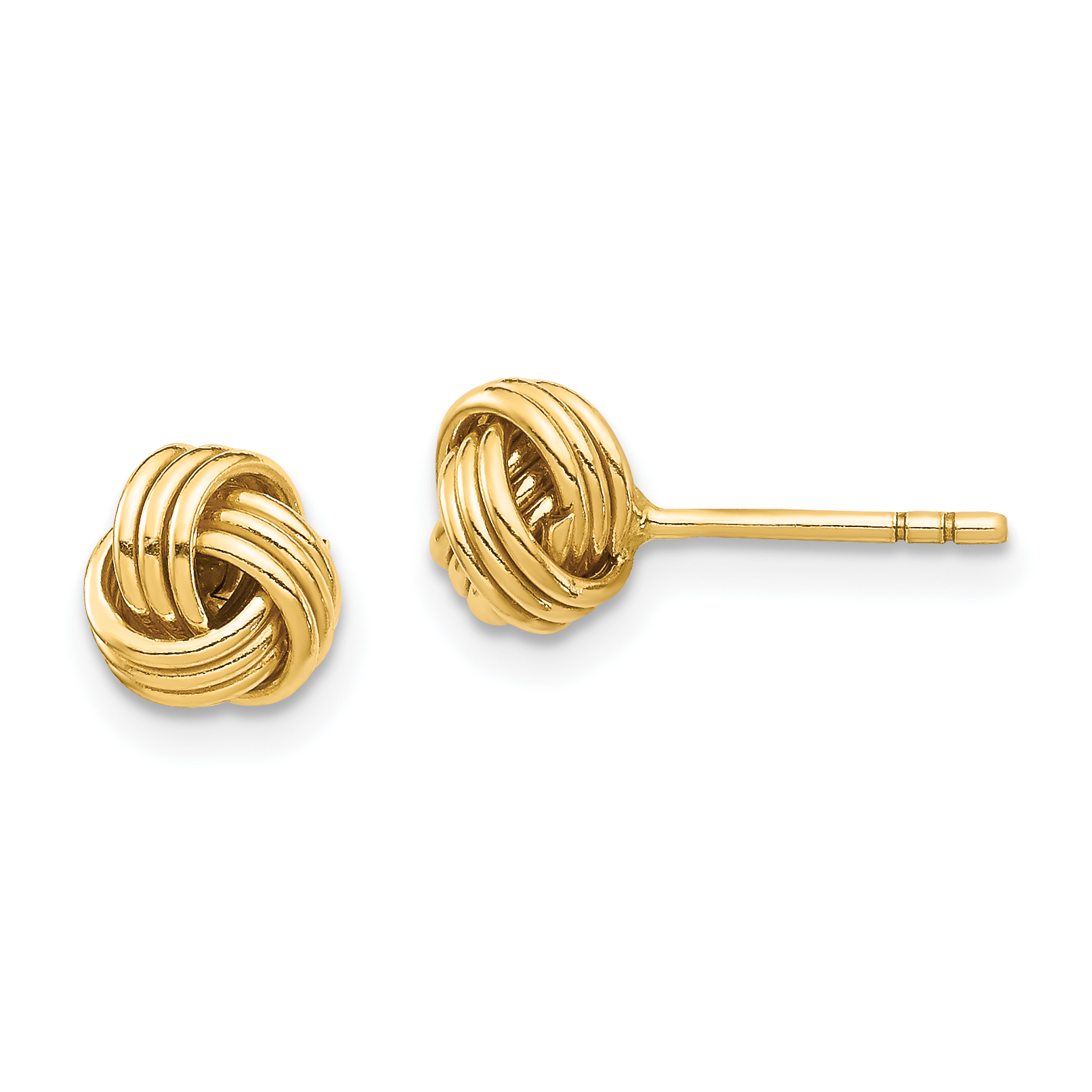 14K Love Knot Post Earring (YE1876)