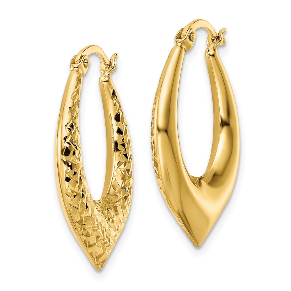 14k D/C Hoop Earring (YE1917)