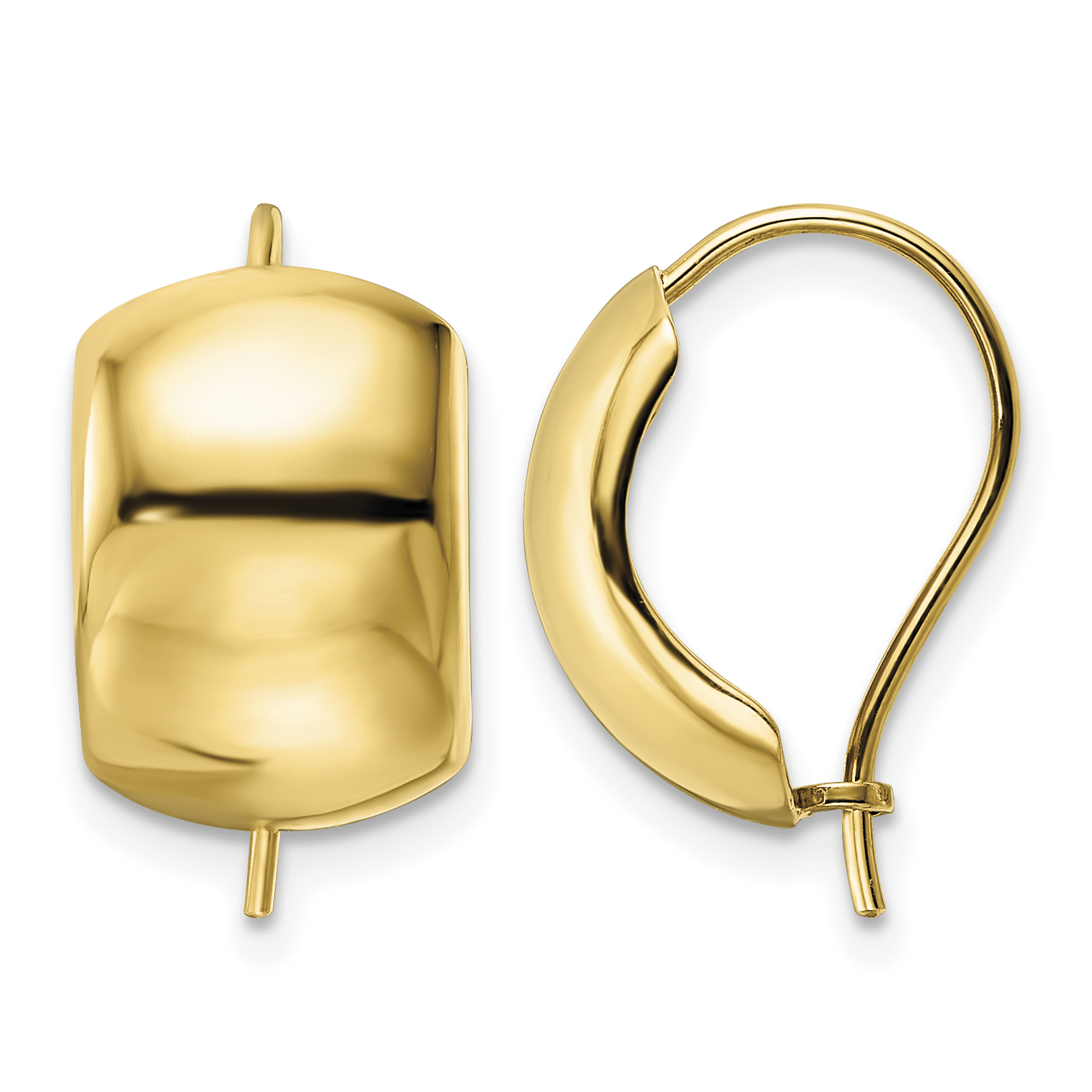 14k Polished Earrings (YE1937)