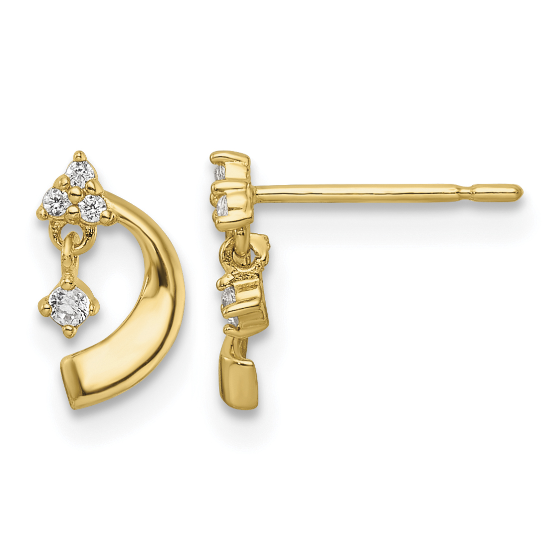 14K CZ Post Earrings (YE2053)