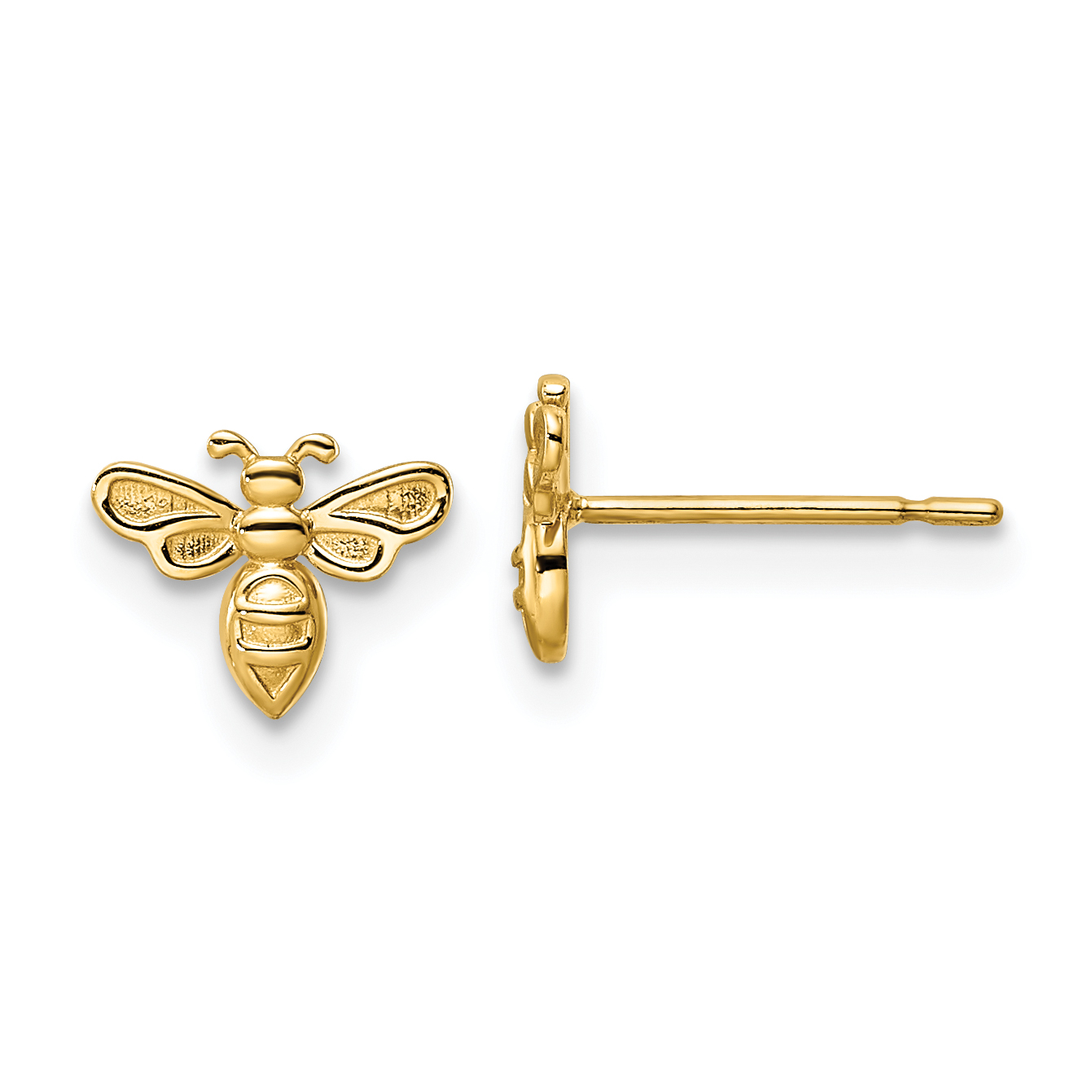 14k Bumble Bee Post Earrings (YE2090)