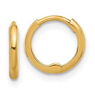 Gold Hinged Hoop Earrings