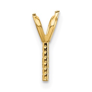 14ky Rabbit Ear Style Pearl Pendant Mounting