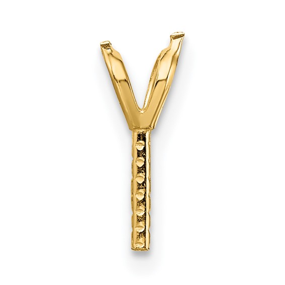 14ky Rabbit Ear Style Pearl Pendant Mounting