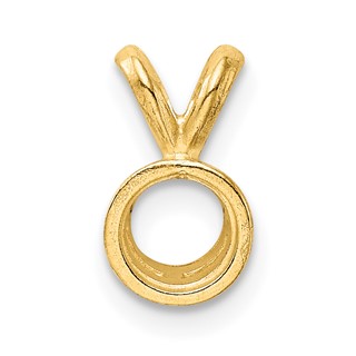 14ky Round Bezel 3.0mm Pendant Setting