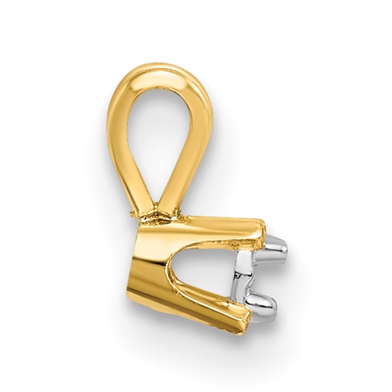 14ky Round 4-Prong Illusion 3.0mm Pendant Setting