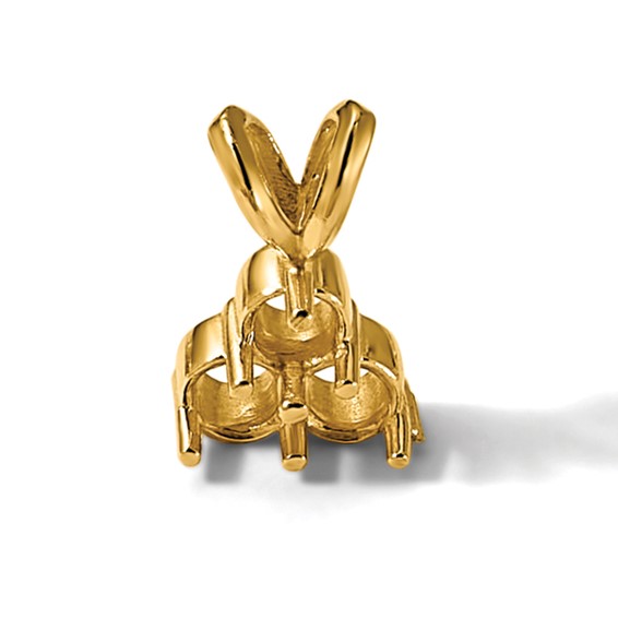 14ky Round 3-Stone .50ct. Pendant Setting