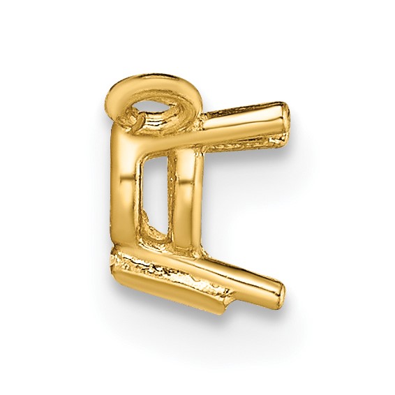 14ky Round 3-Prong Necklace Center .40ct. Pendant Setting